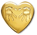 Gold Heart Pin 2008