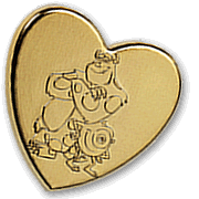 Variety Gold Heart Pin 2010