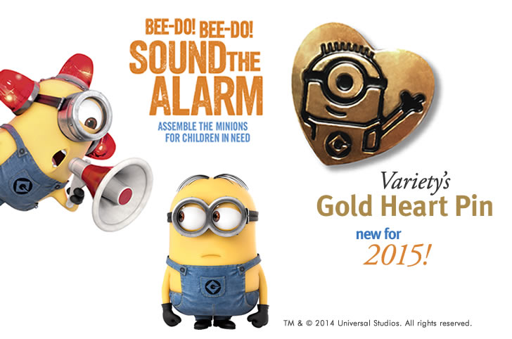 US Variety Gold Heart Pin 2013